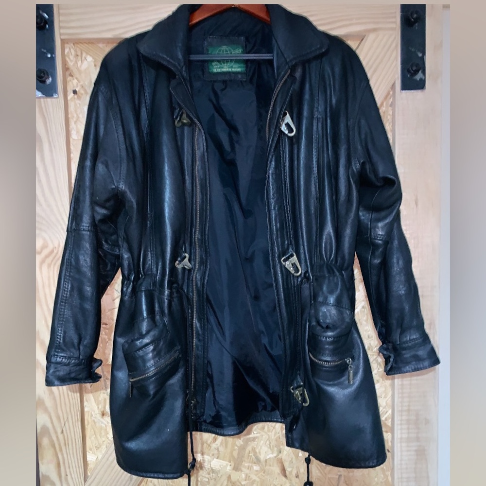 EDARLY vintage leather jacket